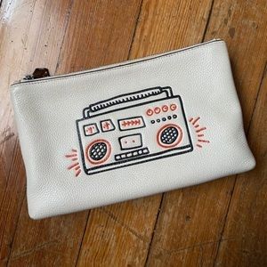 Coach X Keith Haring Leather Pouch